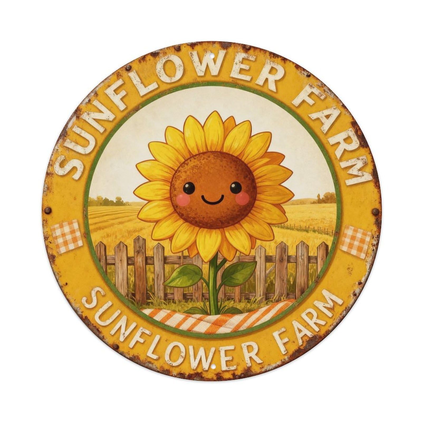 Sunflower Farm Metal Tin Sign Plaque
