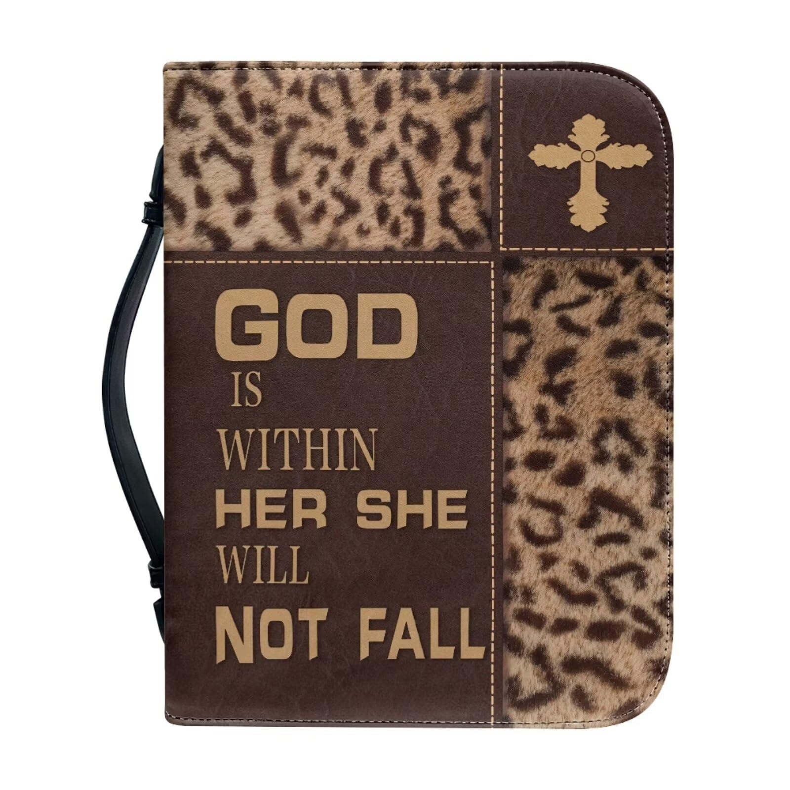 Leather Bible Bags for AdultsAesthetic Bible Cover Accessory Bible Study Kit Storage Bag Case for Women Bible Bag