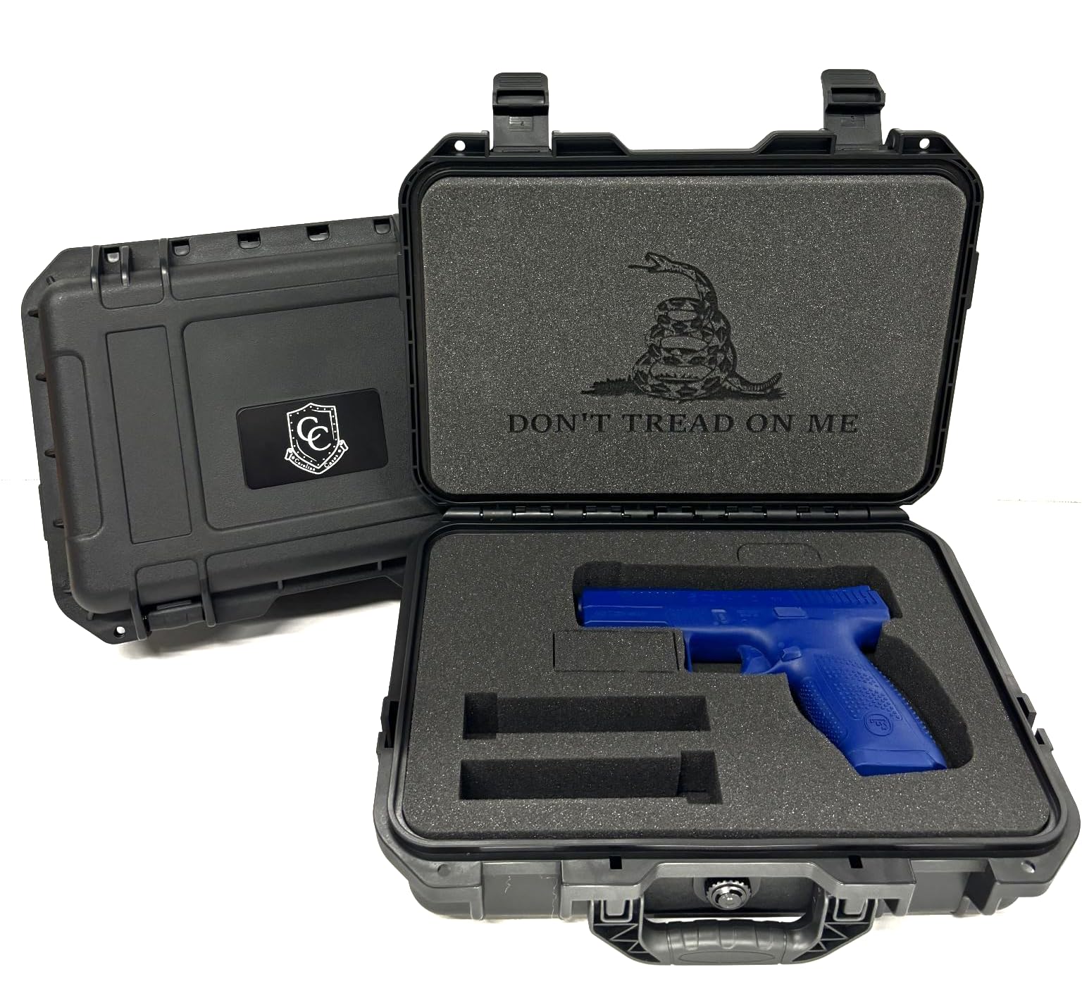 Carolina Cases DON'T TREAD ON ME Hard Pistol Case (Medium)