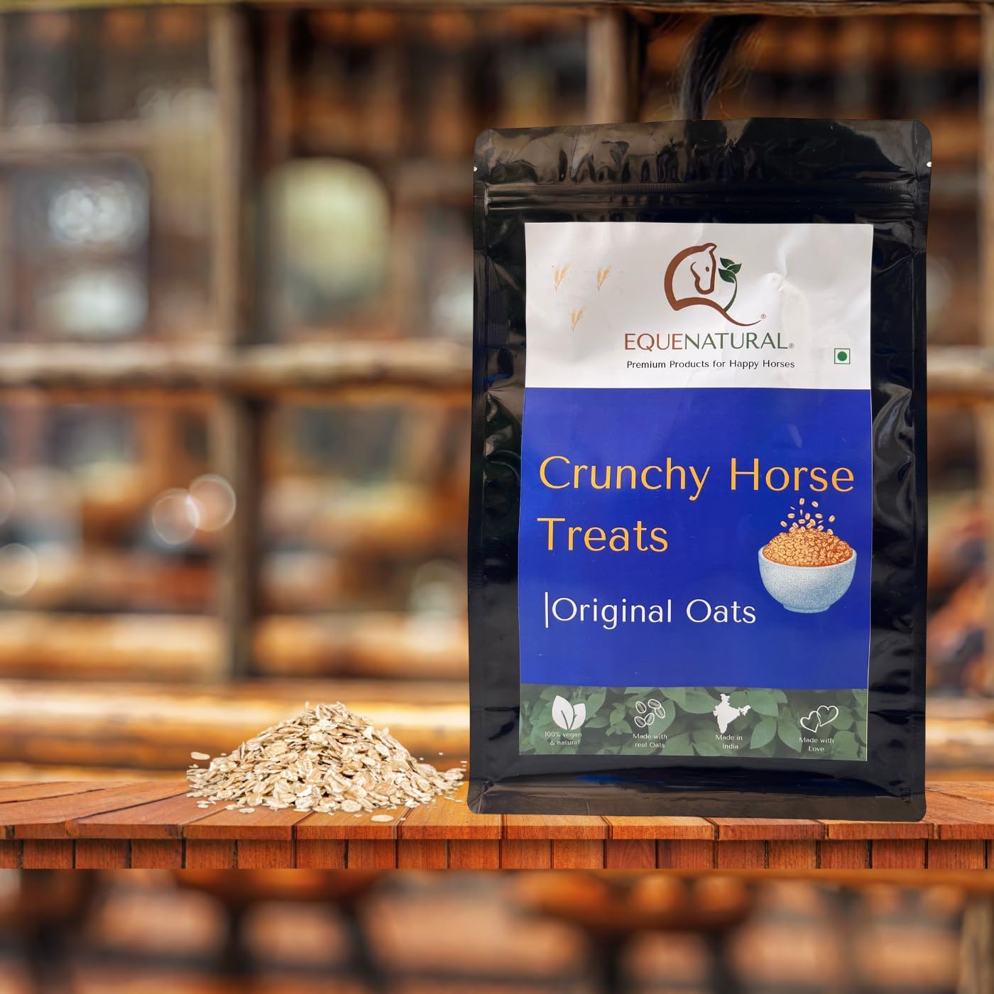 Crunchy Horse Treats (200 G, Original Oats)