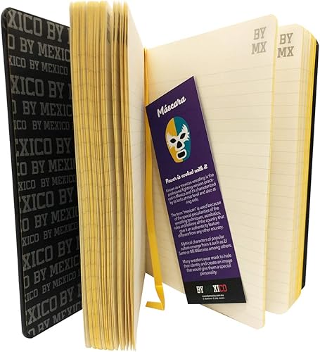 Miniatura 4 de By Mexico Lucha Libre - Cuaderno de tapa dura, 5.5 x 8 pulgadas, grabado de luchador diario