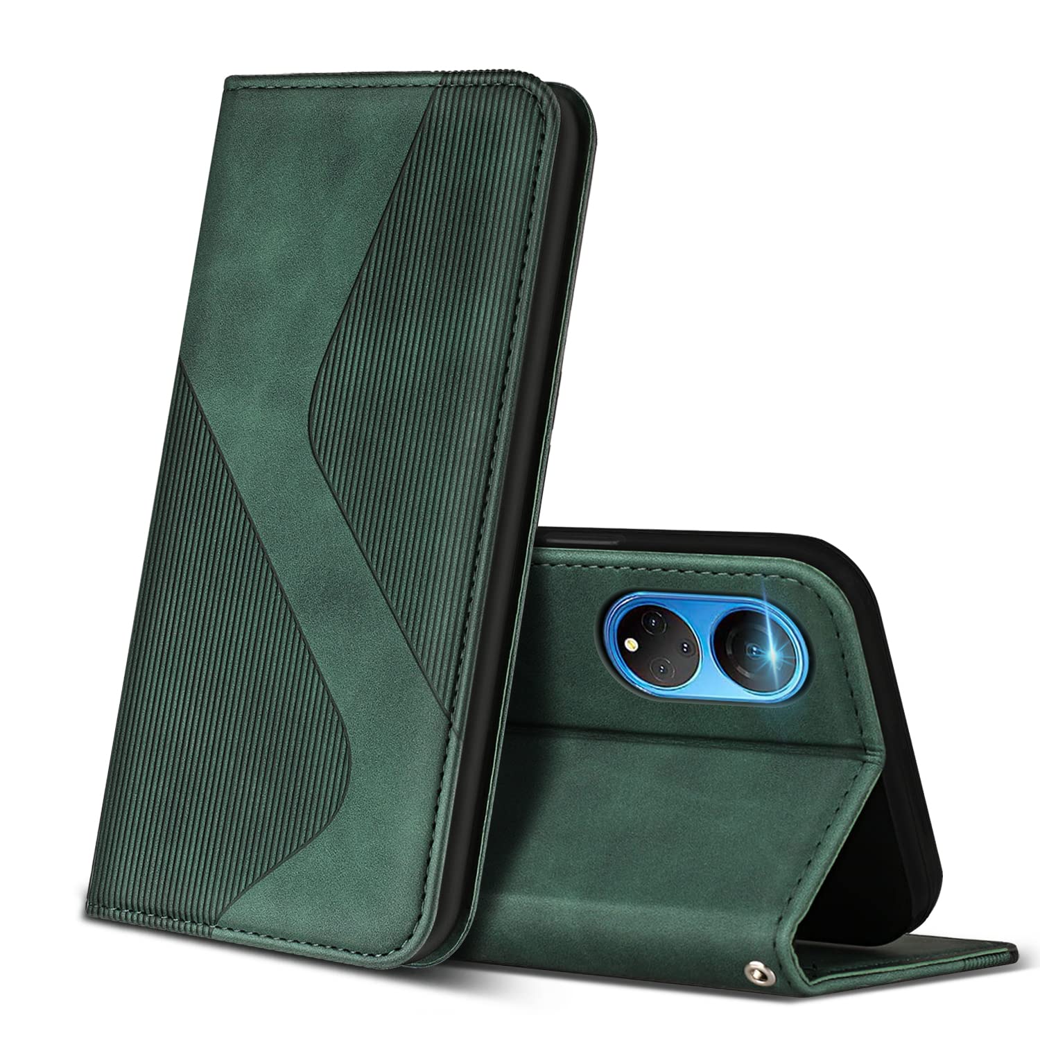 GOKEN Cover In Pelle Per Honor X7 – Custodia Flip Wallet Con Portafoglio, Slot Carte E Supporto
