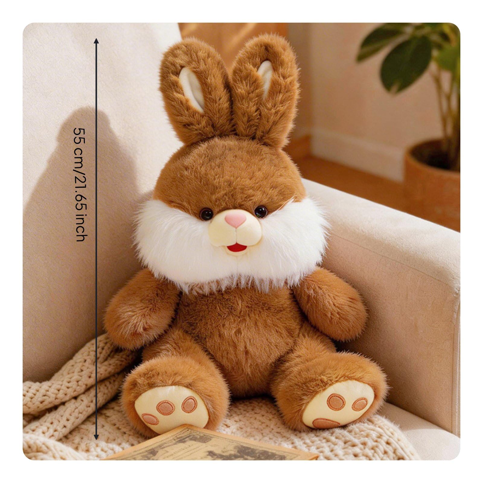 Amazon.co.jp: predolo うさぎのぬいぐるみ かわいい 長耳うさぎ人形