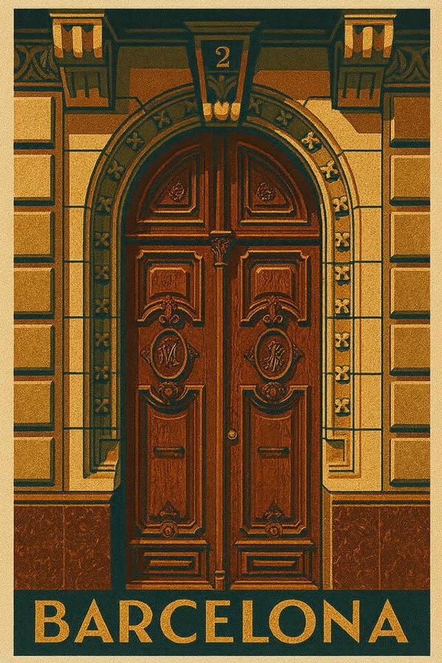 Póster de Barcelona nostálgico que revive tus mejores recuerdos en la ciudad condal