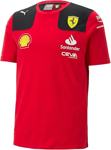 Scuderia Ferrari - Camiseta Charles Leclerc Team 2023 - Hombre - Rojo - Talla: XXL, Rojo -