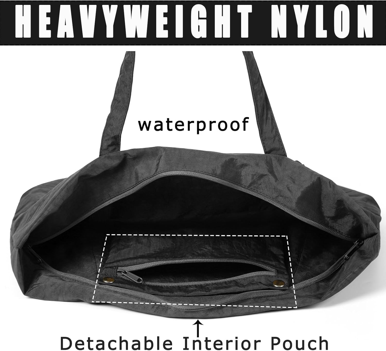 VODIU Large Tote Bag For Women, Travel Shoulder Bag Cloud Top Handle Handbag - Image 5