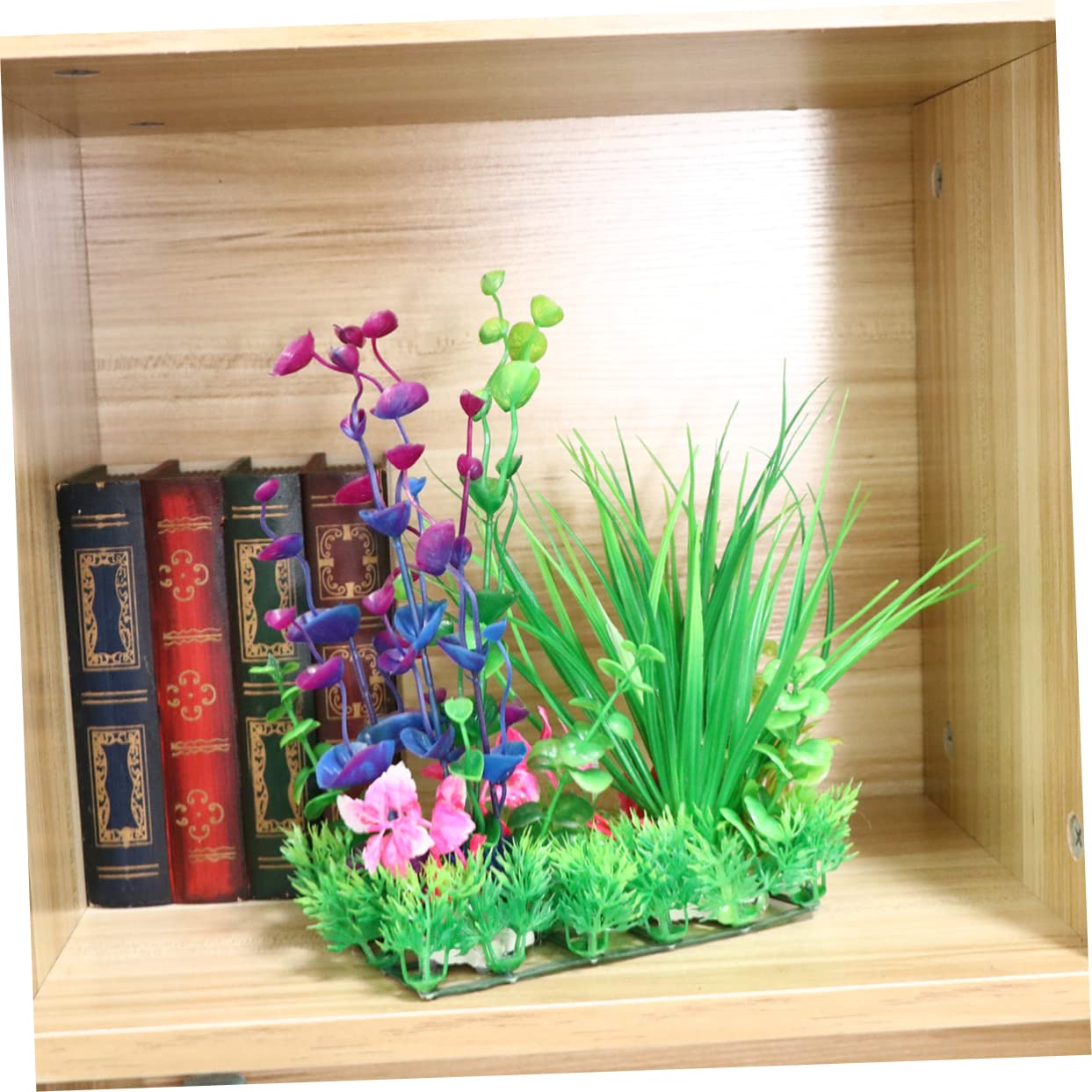 DOITOOL 3 Piezas Plantas de pecera Plantas Falsas Decoraciones de peceras para pecera decoración Artificiales de Acuario Algas Marinas Decorar Flores Falsas