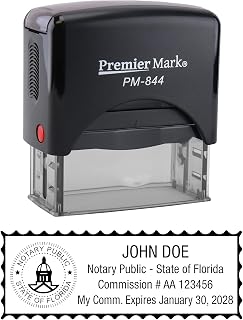 Notary Self-Inking Stamp for All 50 States - Meets State Specifications (Florida)