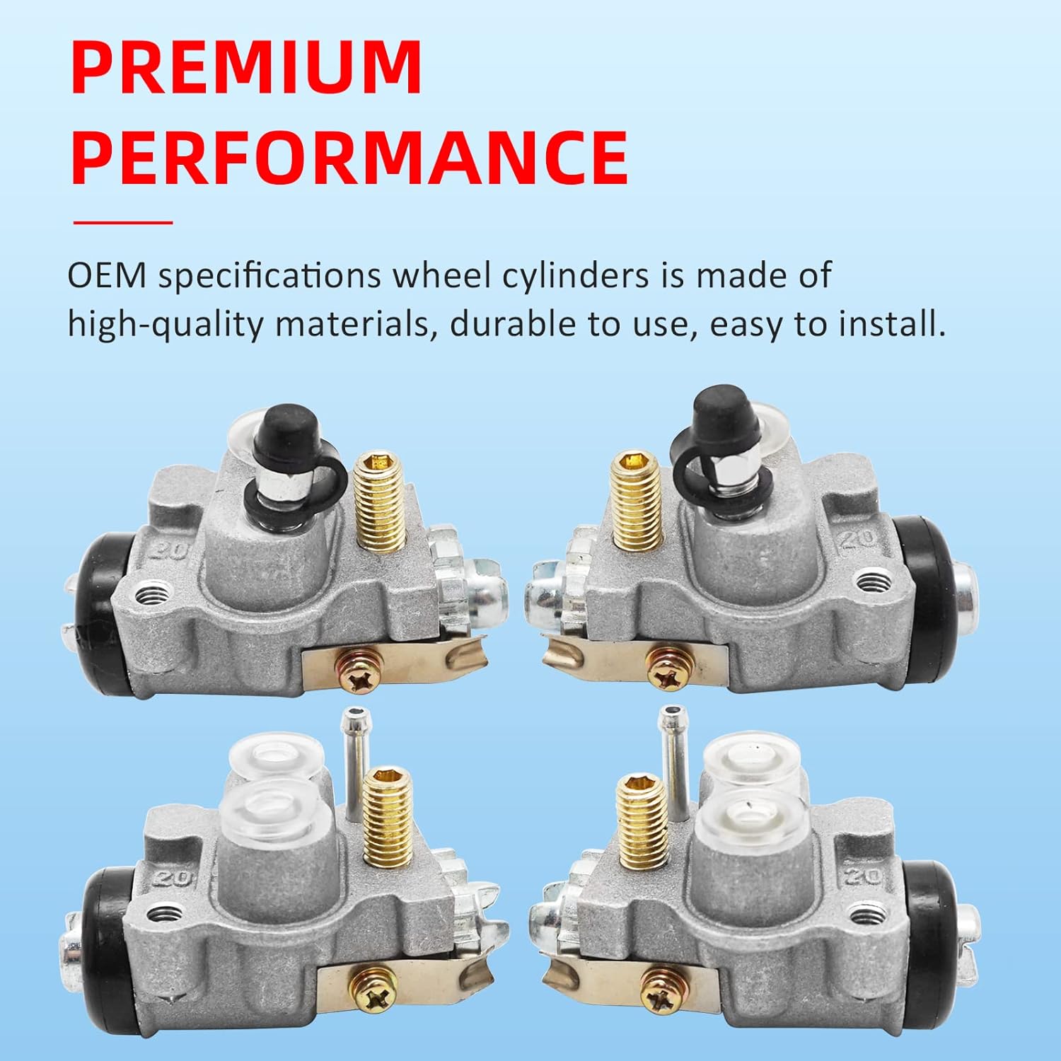 M MATI Front Brake Wheel Cylinders Left&Right All Four for Honda TRX400 FW TRX450 Fourtrax Foreman 45330-HN0-A01 45370-HN0-A01 45310-HN0-A01 45350-HN0-A01