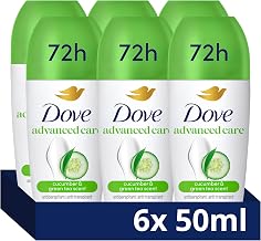 Dove Advanced Care Go Fresh Cucumber Scent Anti-perspirant Deodorant pack of 6 with Triple Moisturising technology roll-on for 48 hours of protection 50 ml