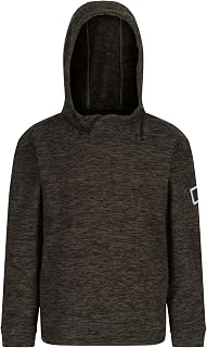 Regatta Boys Keyon Stripe Fleece Hooded Drawcord Warm Hoodie