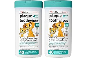 Petkin Dog & Cat Dental Wipes for Plaque