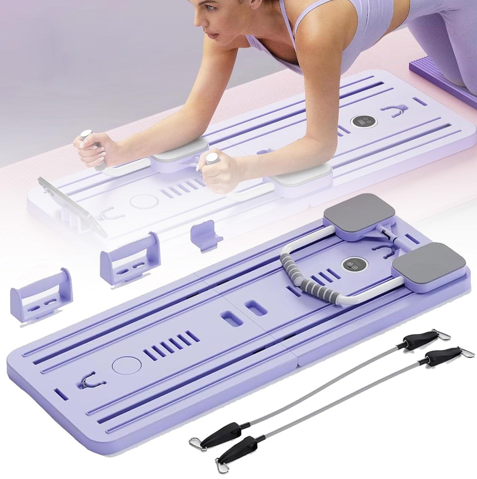 Zestaw Pilates Reformer, Trener mięśni brzucha, Koło do ćwiczeń Ab Roller, Deska, Sprzęt