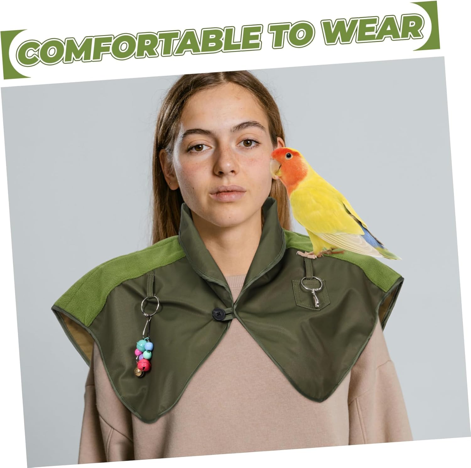 Waterproof Reusable Bird Shoulder Protector Pad Scratch Bird Clothes Shawl for PET Training Shoulder Protector Soft Cushion