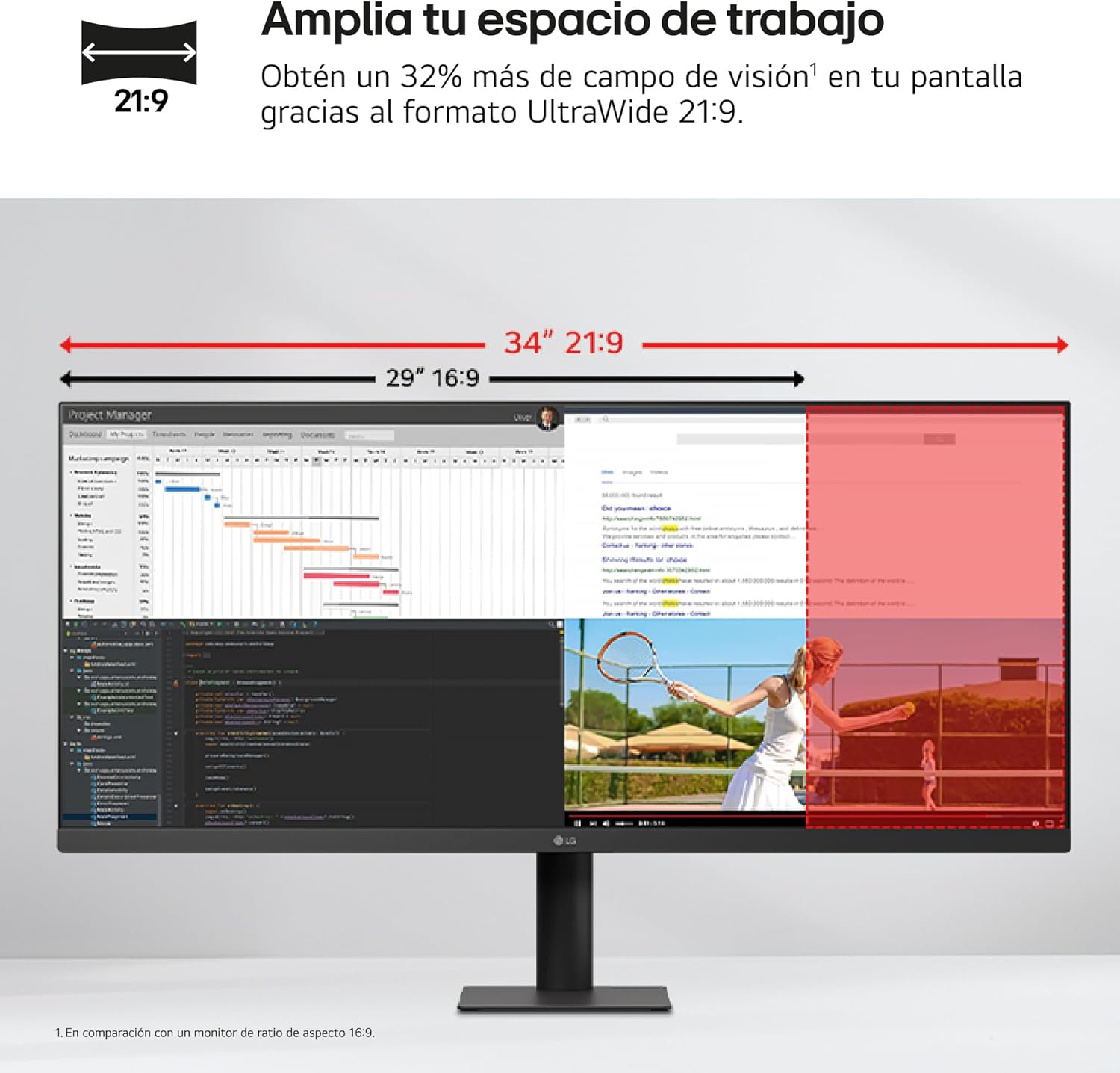 Monitor Per Pc – Lg Electronics – 34 Pollici – 100hz – Pannello Ips – 5ms – 34u511A-B 3