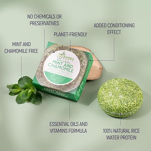 Miniatura 9 de Jabón para el cabello con efecto barra de champú sólido y acondicionador, paquete de 12 barras de champú natural para cabello con aceites esenciales