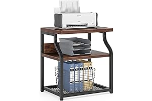 Sturdy and Elegant: Tribesigns Printer Stand with Ample Storage
