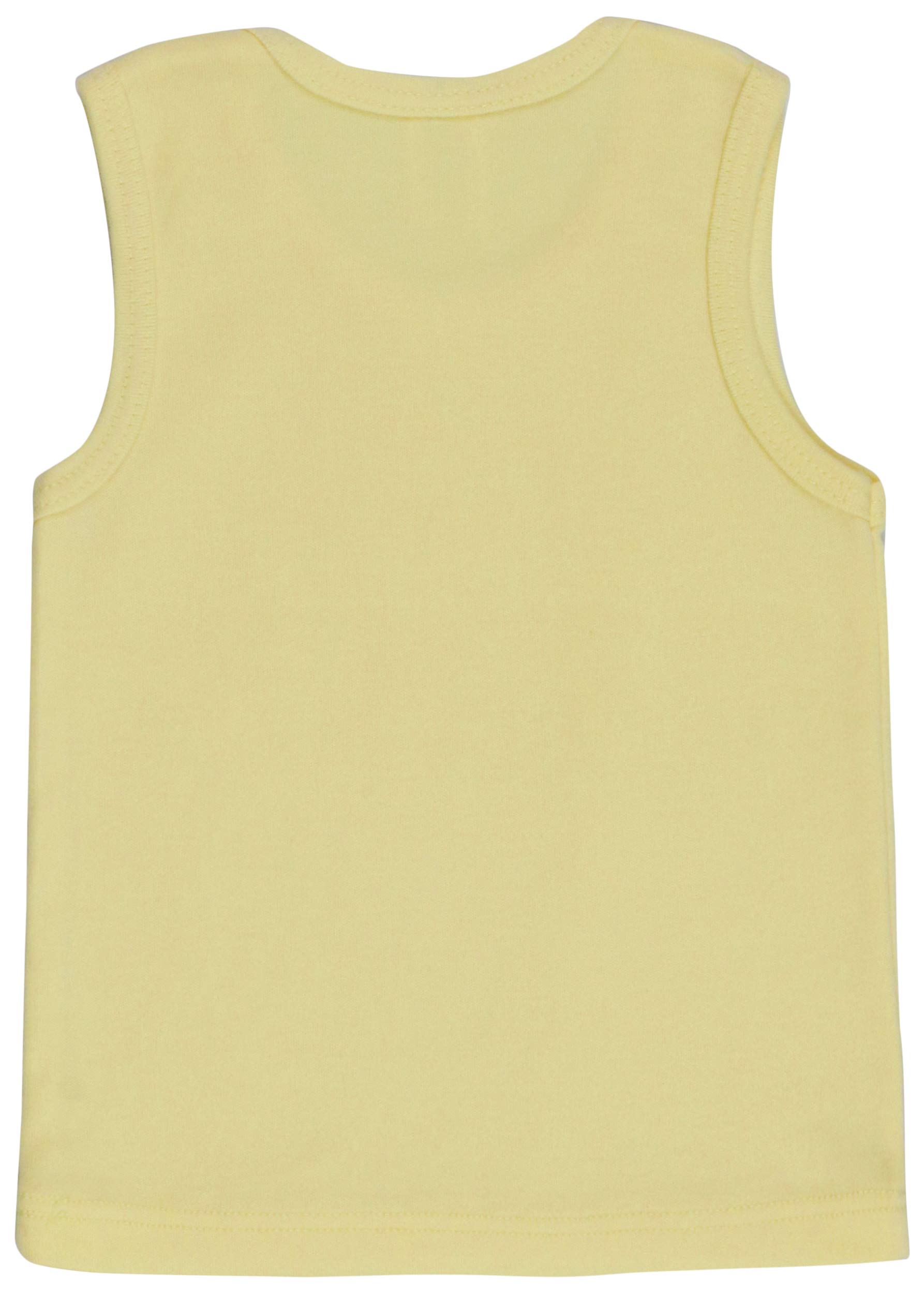 ToBeInStyle Paquete de 4 camisetas sin mangas 100% algodón unisex para uso diario