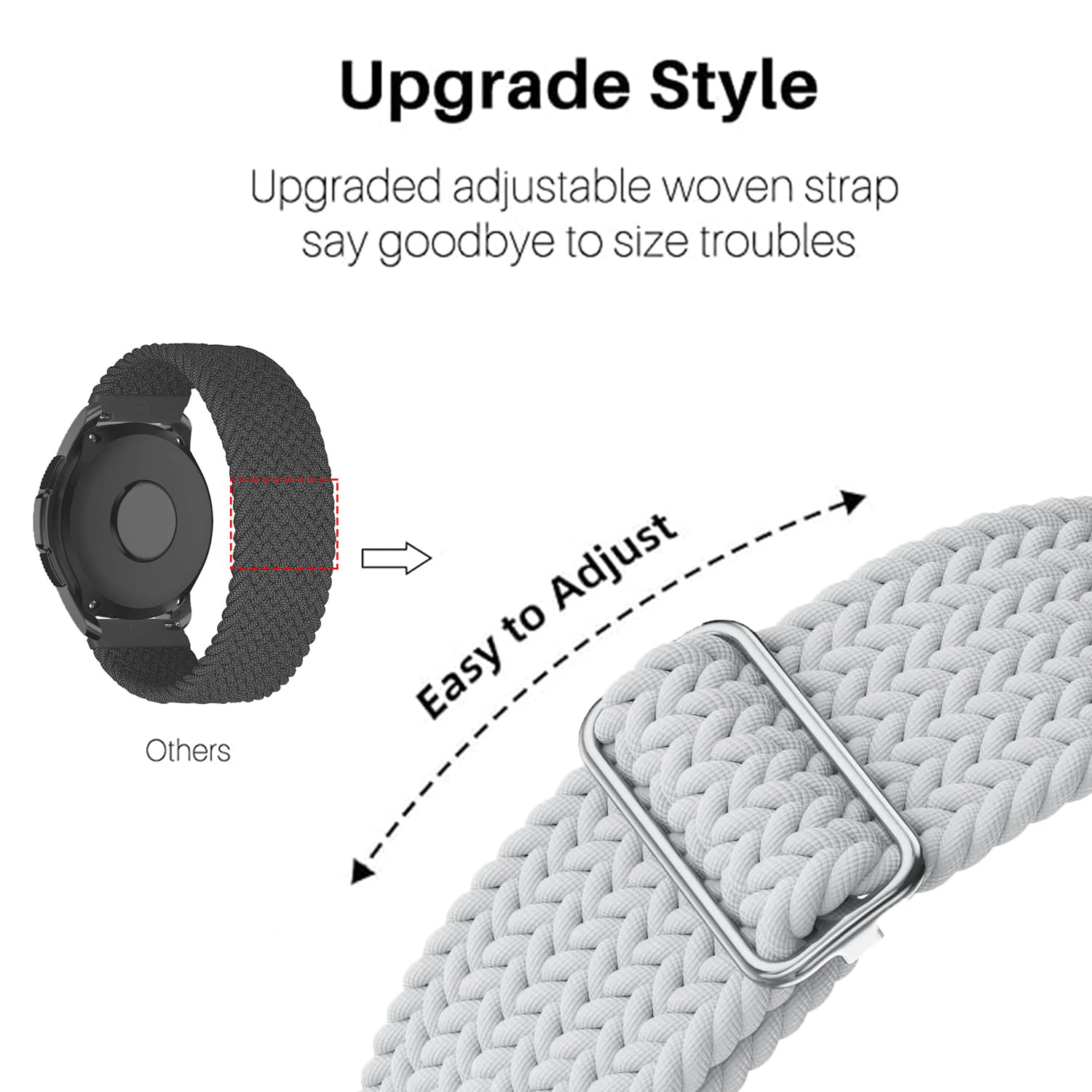 Issinlky nylon band for Galaxy Watch 7/FE/6/5/4 40mm 44mm - Image 4