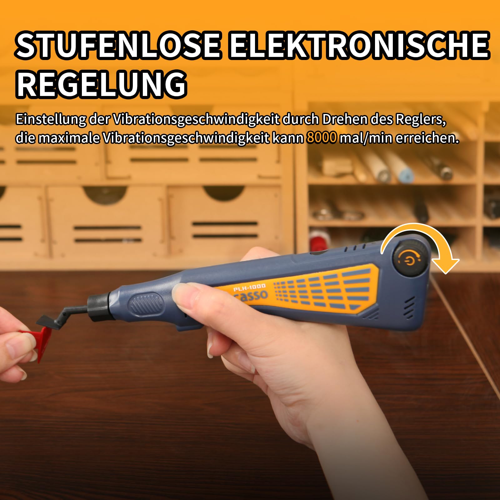 Schnurloser Stiftschleifer, variable Geschwindigkeit, Mehrzweck-Elektrowerkzeug zum Schleifen, Polieren, Finishing, DIY-Handwerk (BLAU)
