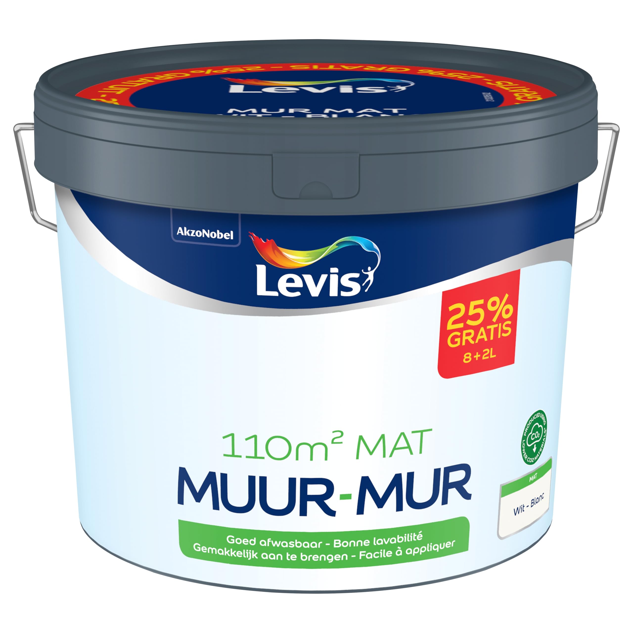LEVIS Mur Mat - Blanc - 10 L