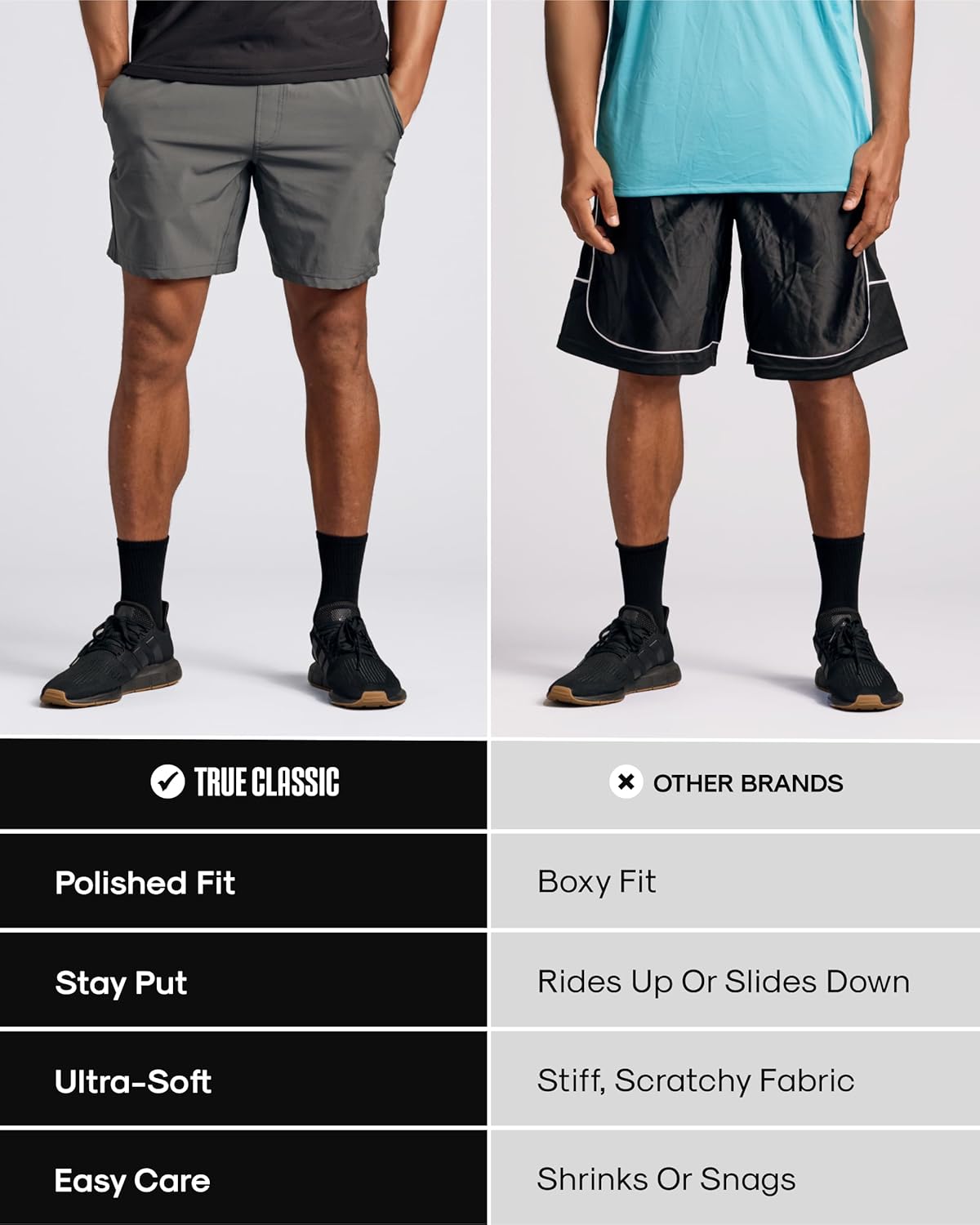 True Classic Novelty Mens Shorts – Gym Shorts for Men, Quick Dry Mens Athletic Short & Sweat Short for Workout and Running - Image 5