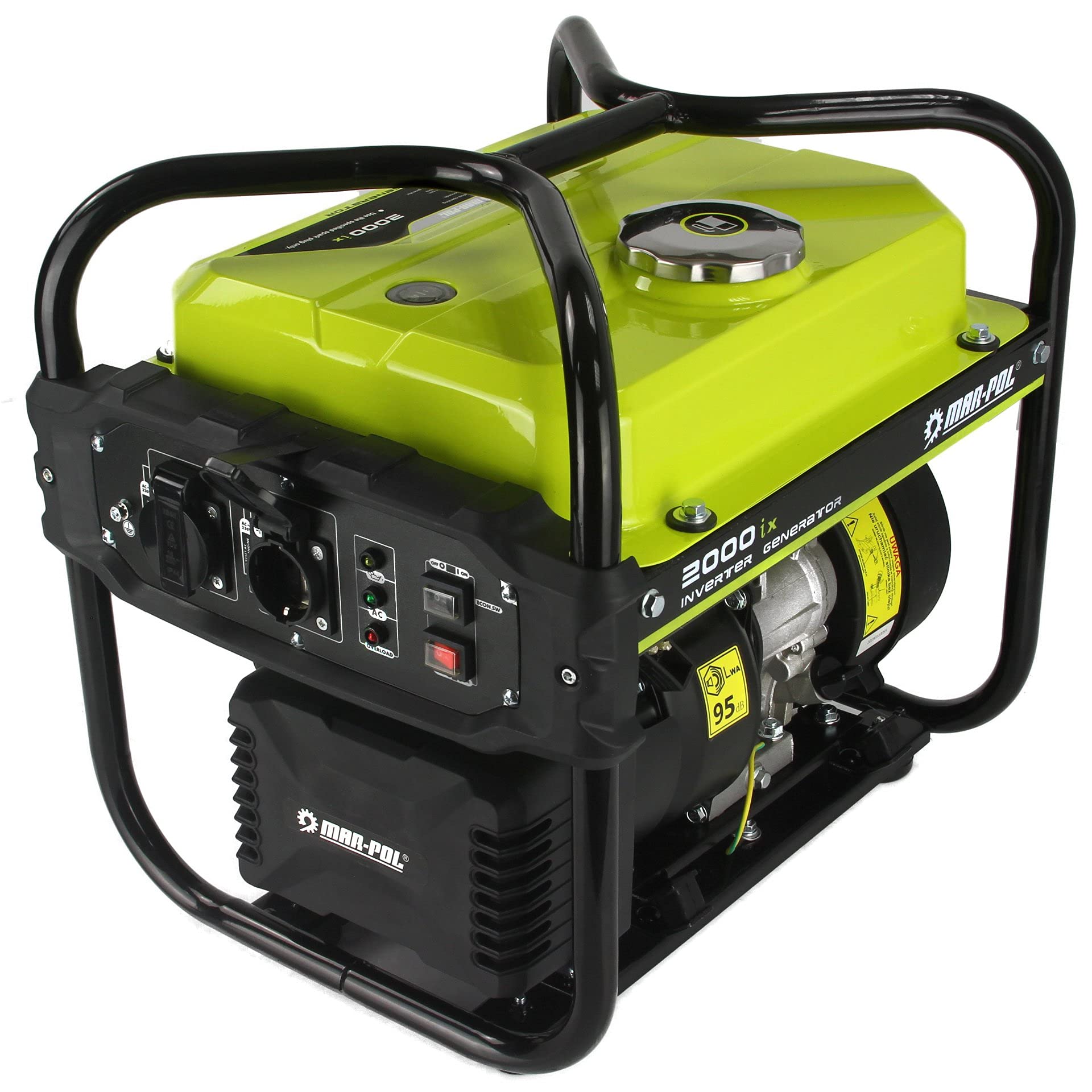 Generatore di corrente ad Inverter Potenza Silenziato Gruppo Elettrogeno 4 Tempi Benzina (2000W 119CC)