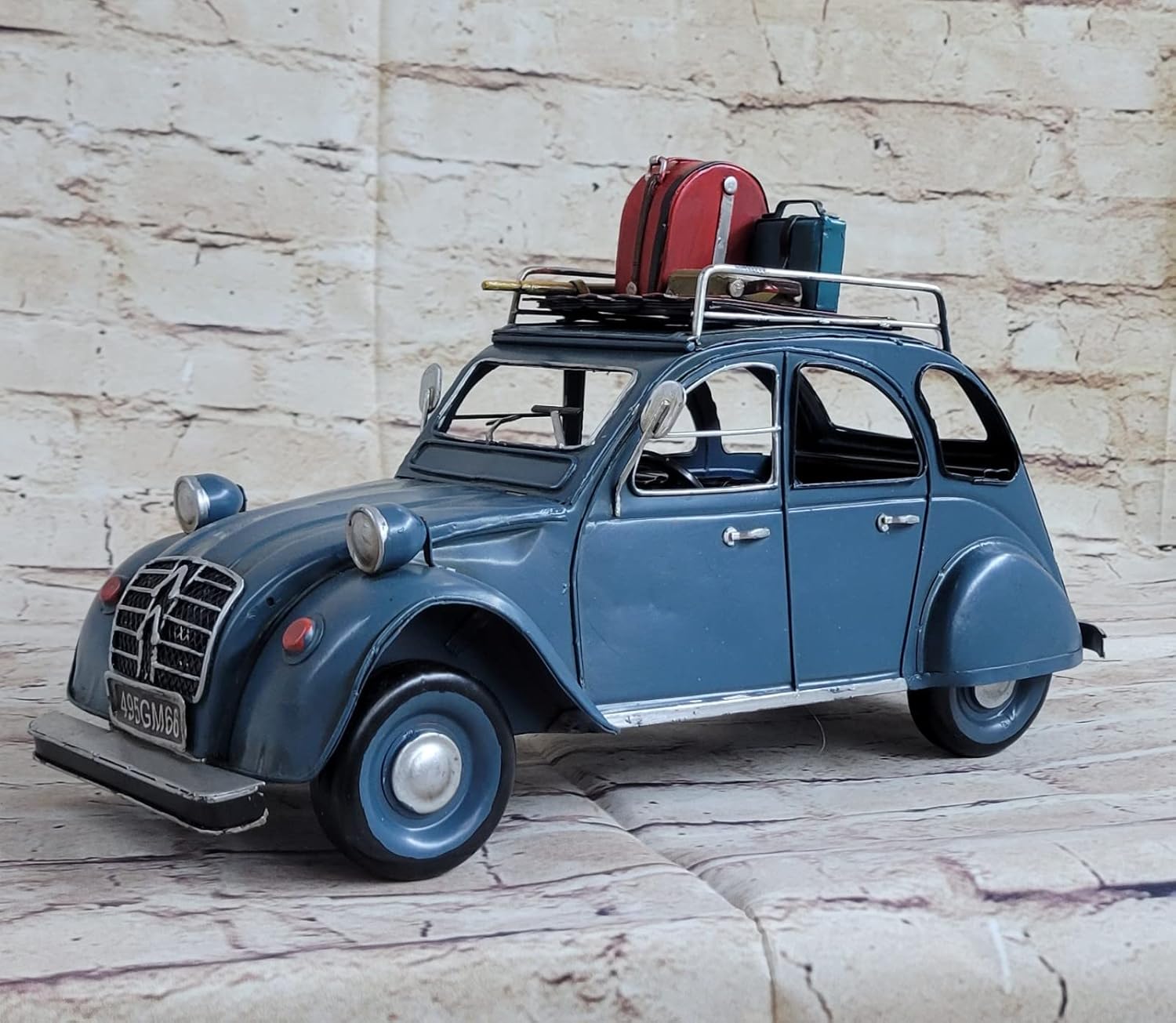 French Dinky Citroen 2CV (No.26T 1950-57) Very Good & Original Condition Decor Artwork Home Decor Gift by Finery Bronze