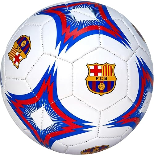 Icon Sports Compatible con balón de fútbol del FC Barcelona, con licencia oficial, tamaño 2