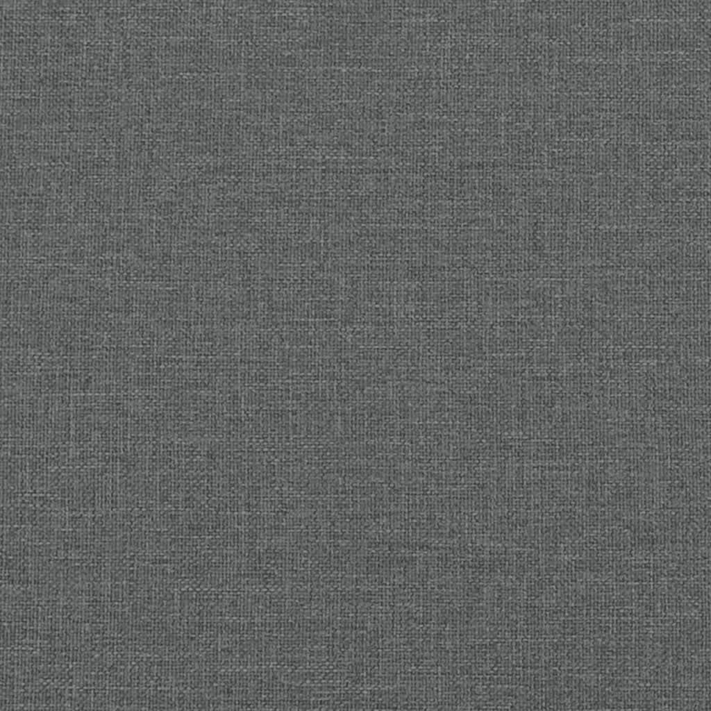 vidaXL Sofá de 2 plazas con Cojines Tela Gris Oscuro 140 cm
