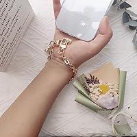 Vista 3 de Beaded Phone Charm Wrist Strap with Tether Tab and Bracelet Chain