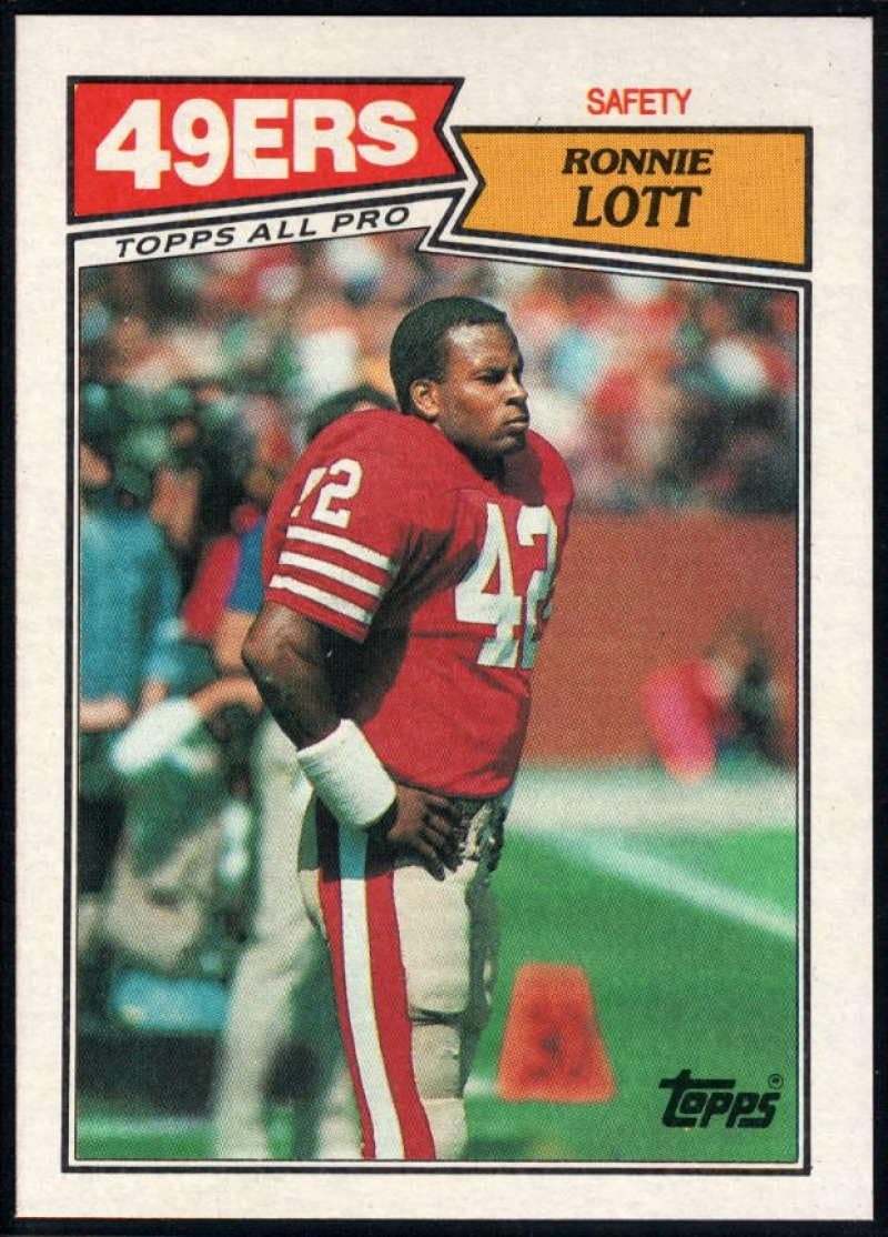 Football NFL 1987 Topps #123 Ronnie Lott NM-MT+ 49ers