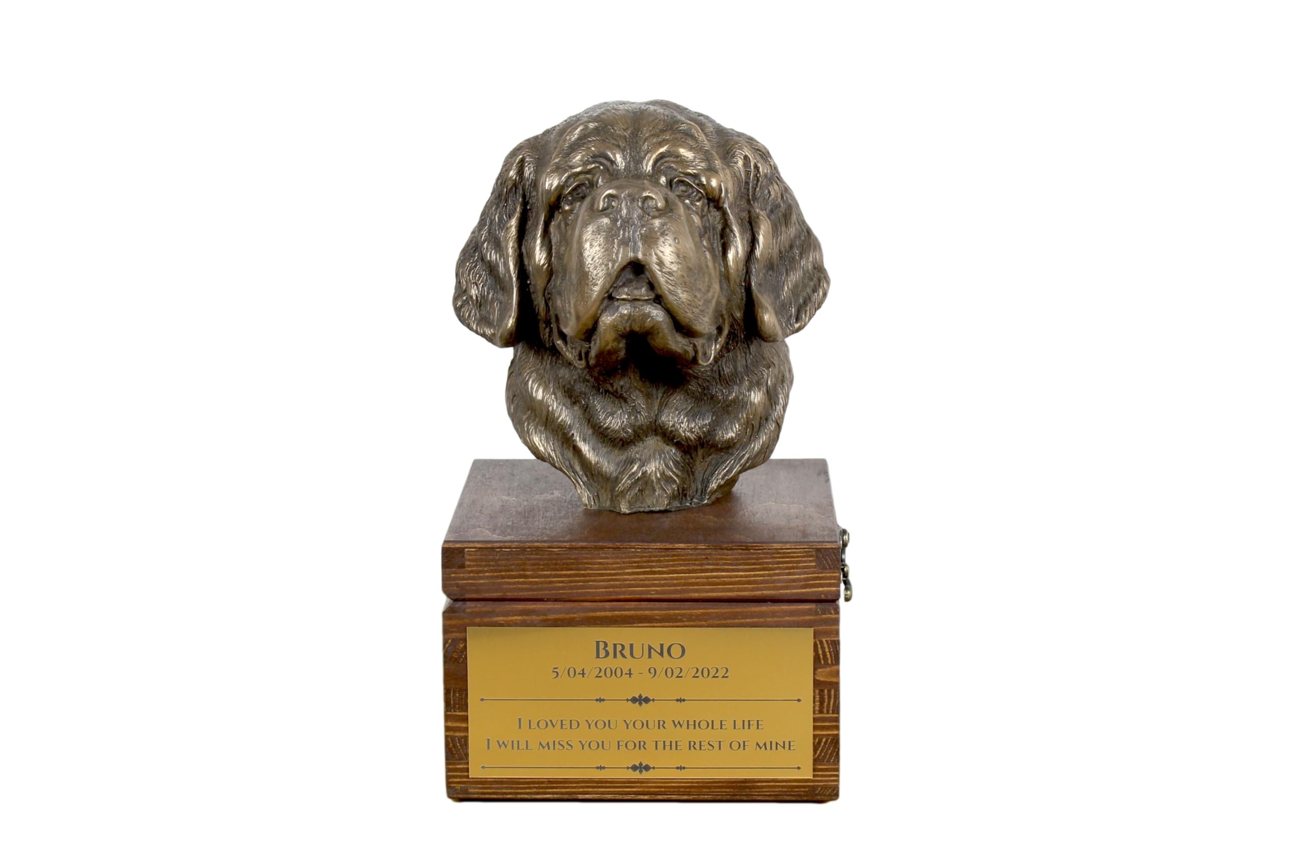 Urne pour chien Saint-Bernard grande taille pour conserver ses cendres en sécurité