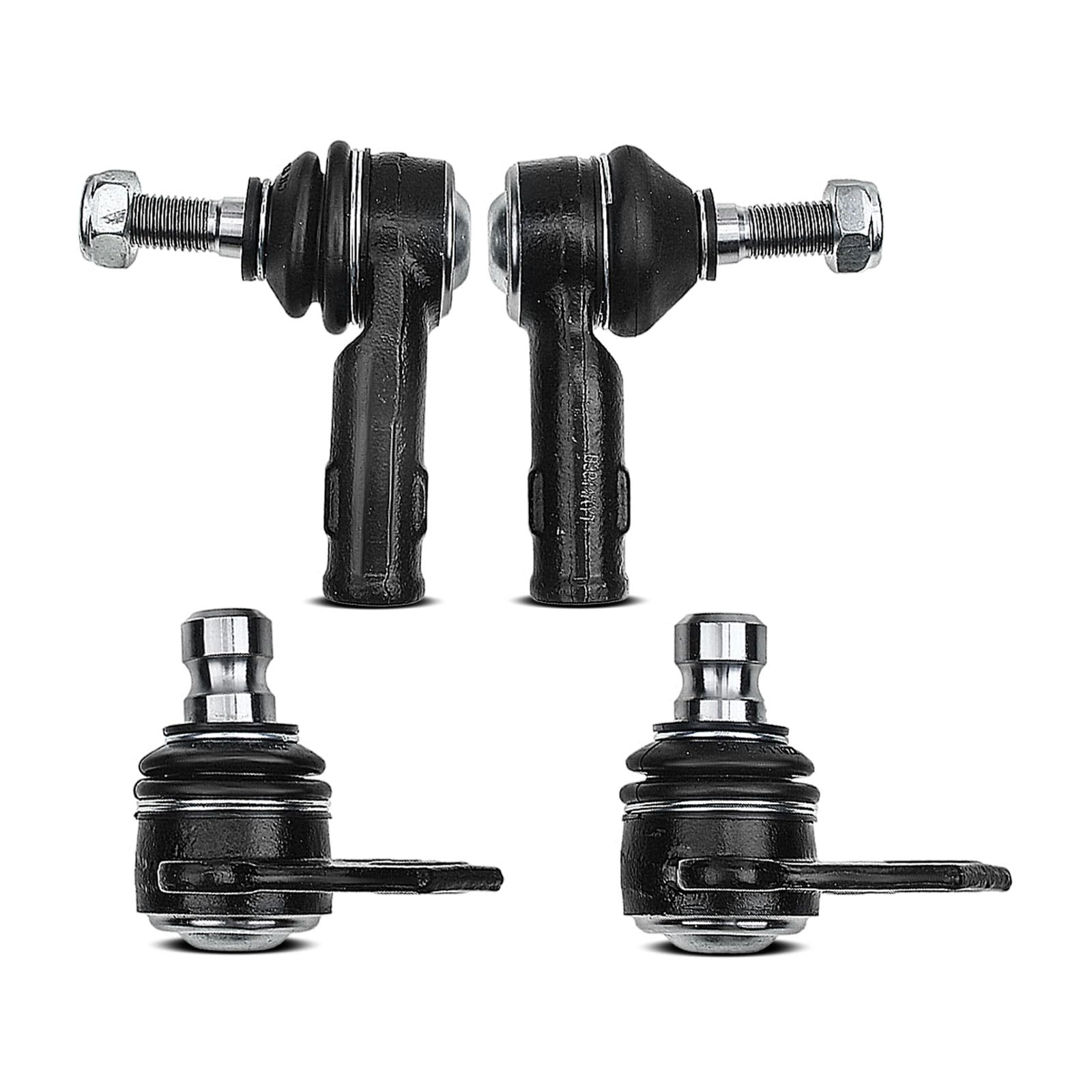 Frankberg 2x Rotule de Direction + 2x Rotule de Suspension Essieu Avant | Compatible avec Golf III Variant 1H5 Golf III 1H1 Ibiza II 6K1 Cordoba 6K1 6K2 Cordoba Remplacer# 357407365, 357407365A