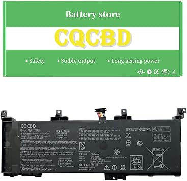 CQCQ C41N1531 Compatible Battery Replacement For Asus Rog Strix GL502VS-1A GL502VS-1E GL502VT-1B GL502VY GL502VY-1A GL502VY-DS71 GL502VY-DS74 GL502VY-FY023T Series 0B200-01940100 15.2V 62Wh /4120mAh