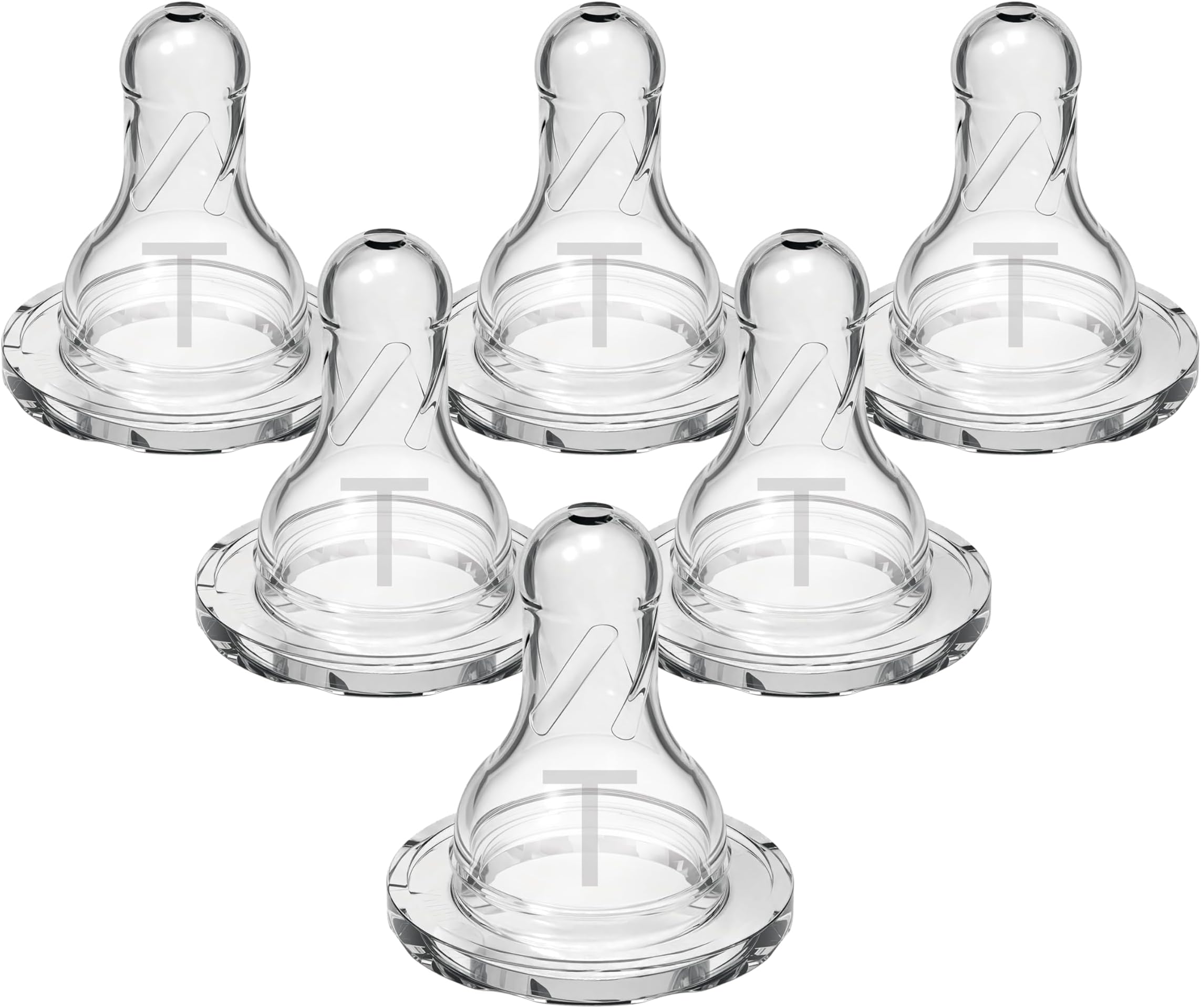 Dr. Brown's Natural Flow Baby Bottle Narrow - Transition Level T - 6pk - 0m+