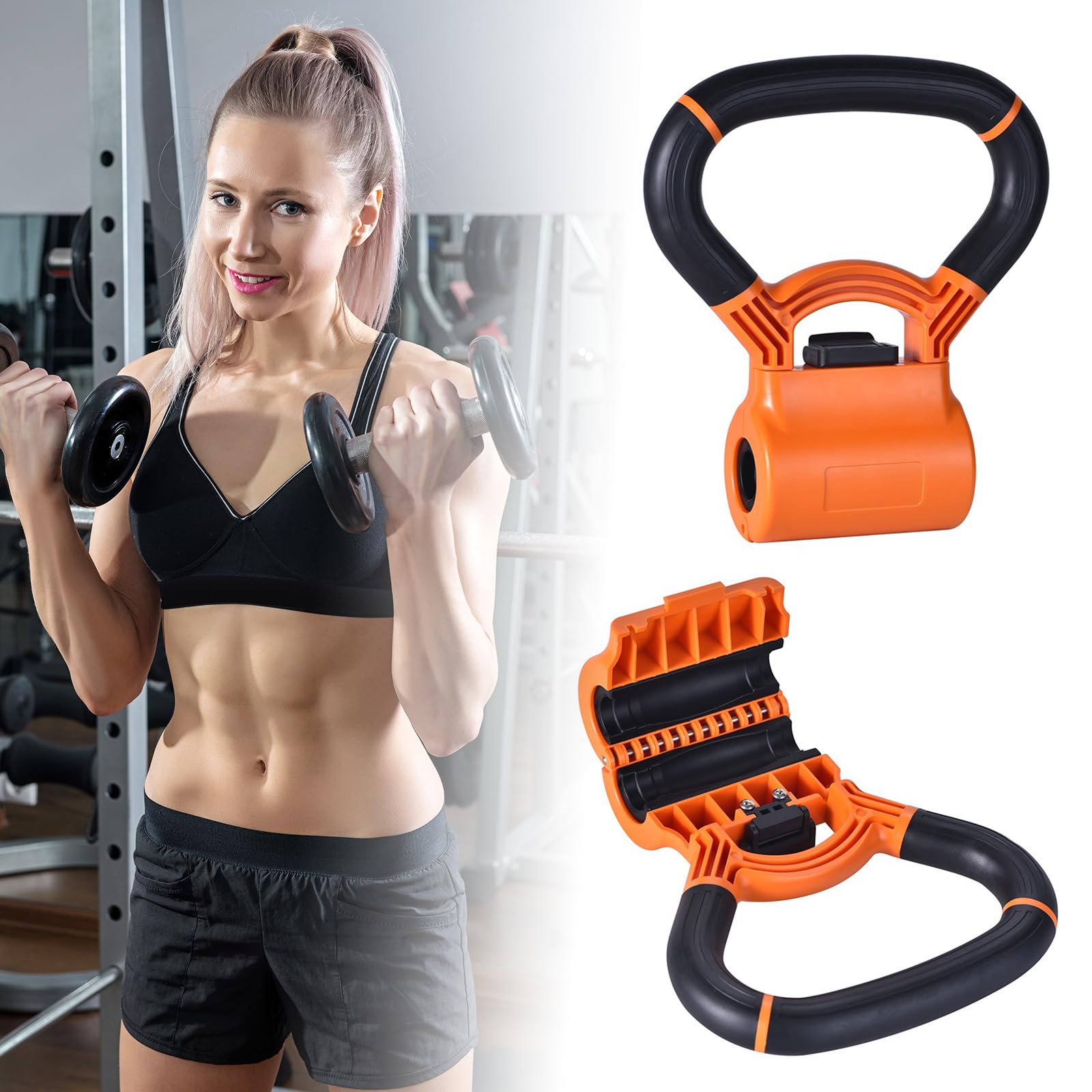 Dumbbells Kettlebells Grip Handle Exercise Dumbbells Grip Kettle Grip For Outdoor Strength Training Travel Workout Gym