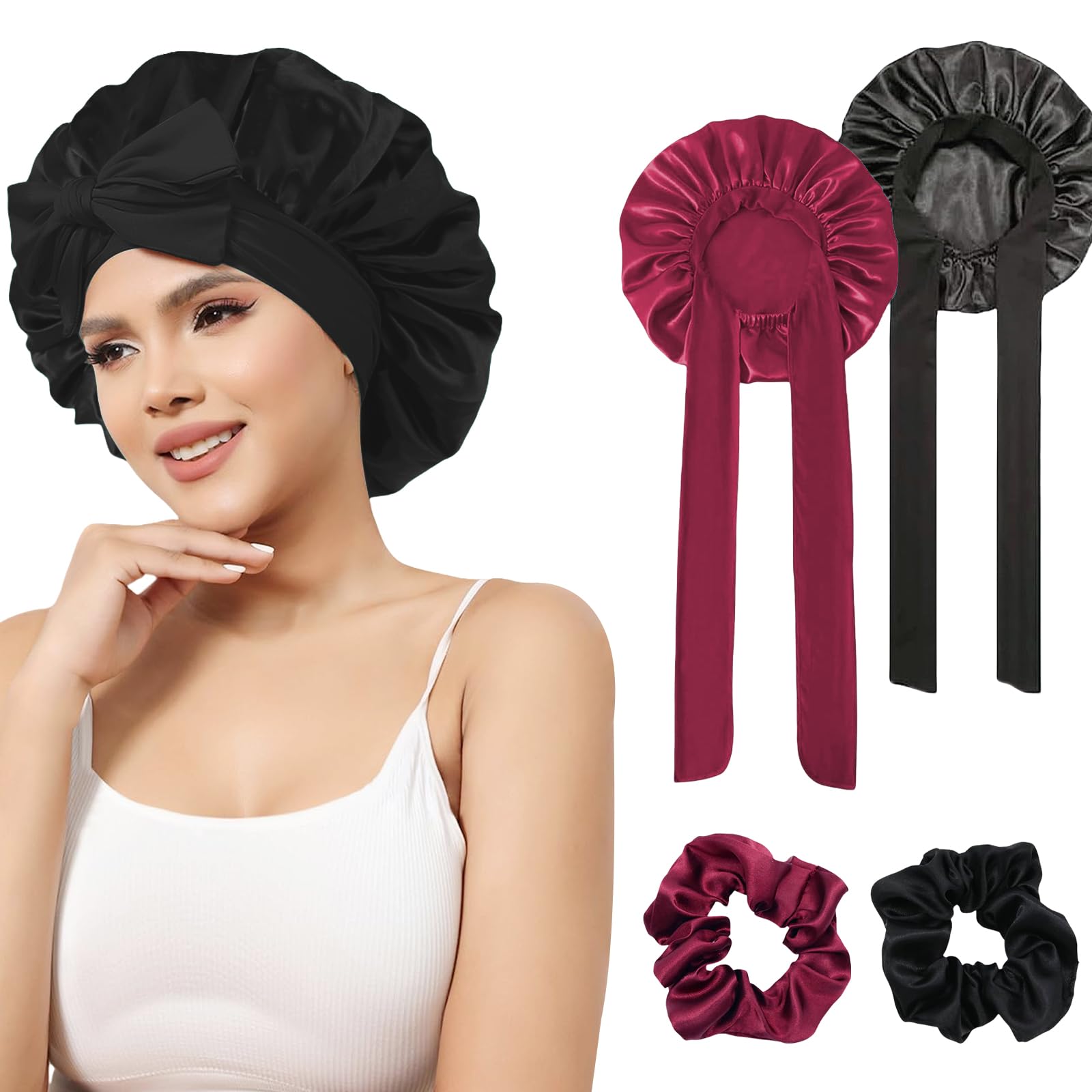 JAONLD Silk Bonnet