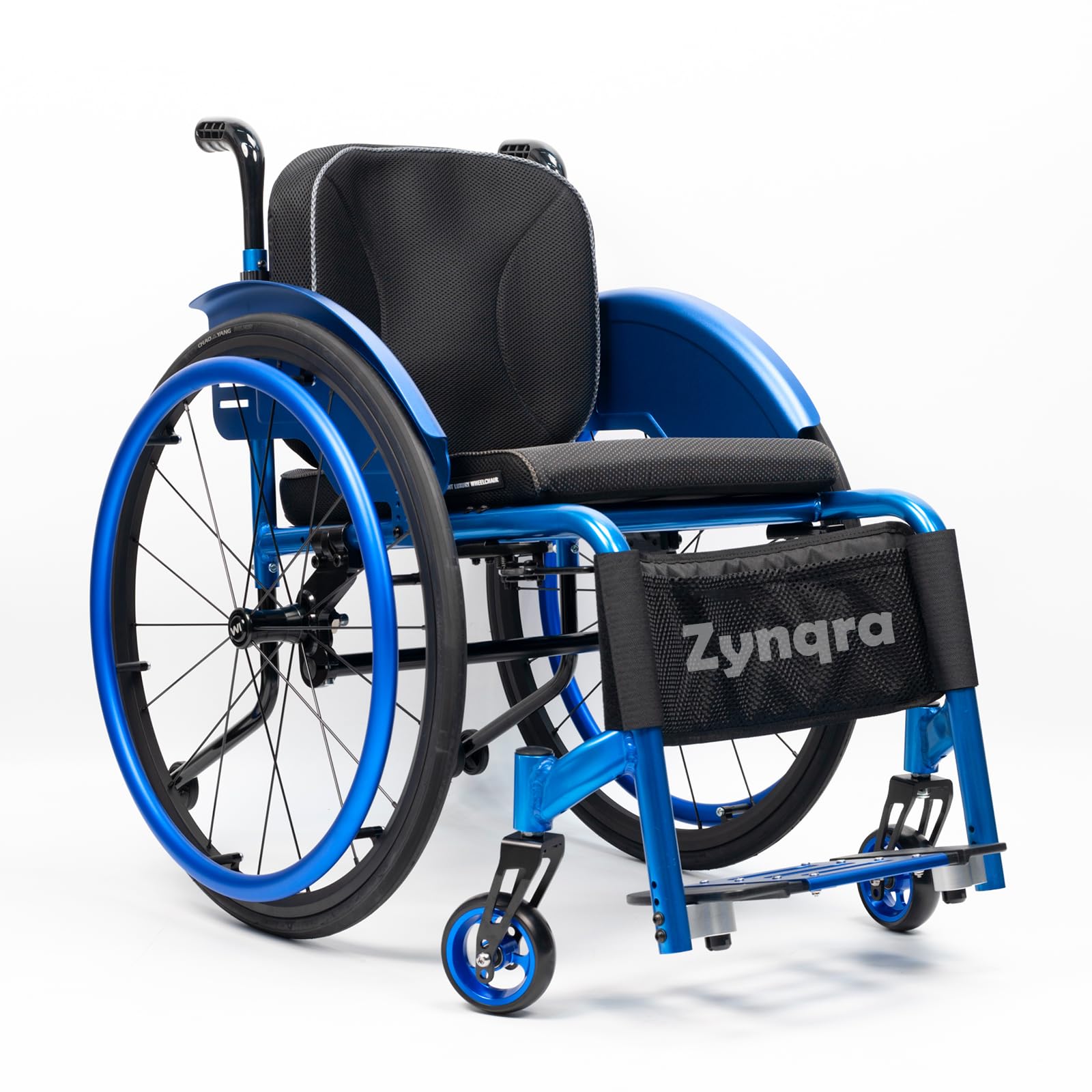 Sedia a Rotelle Pieghevole Leggera ad Autospinta,Sedia a Rotelle Pieghevole Leggera ad autospinta per disabili ed Anziani,Facilmente Richiudibile e Pratica(15.7in Seat Width,Hard backrest)