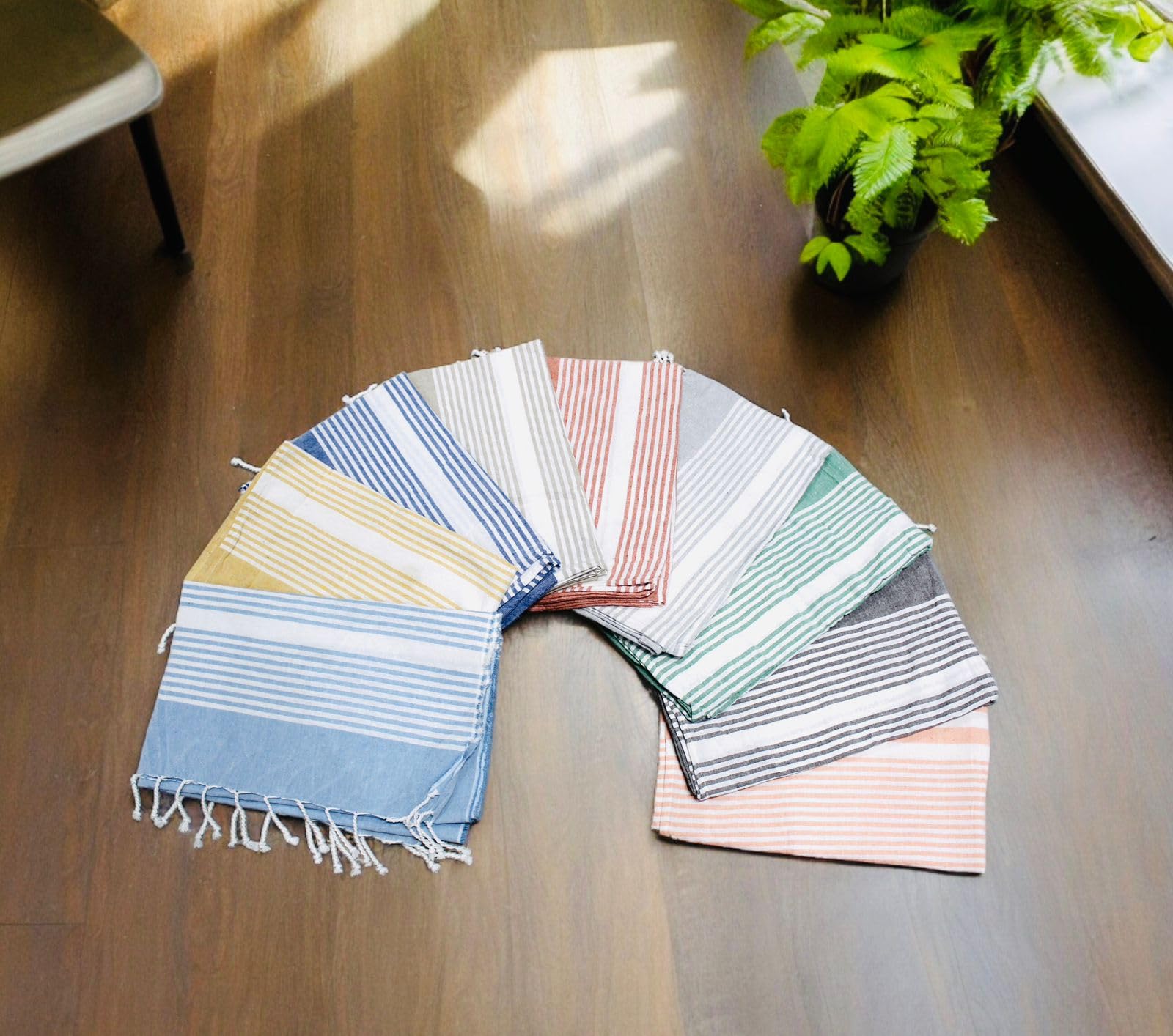 DOLCE CASA Cotton 100% Cotton Turkish Fouta Towel | Extra Large Full Size Cotton Bath Towel | Bath, Beach, Pool, Travel, Spa and Yoga | 90 x 170 cm Daily Use Shower Towel | Beach Towel (Dark Grey) 4