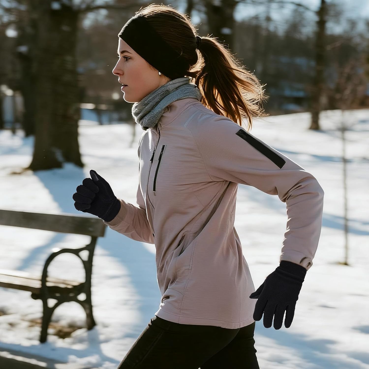 Winter Gloves Mens Women Screen Touching Thermal Gloves Plush Fleece Warm Glove for Running Driving Hiking Cold Weather - Image 5