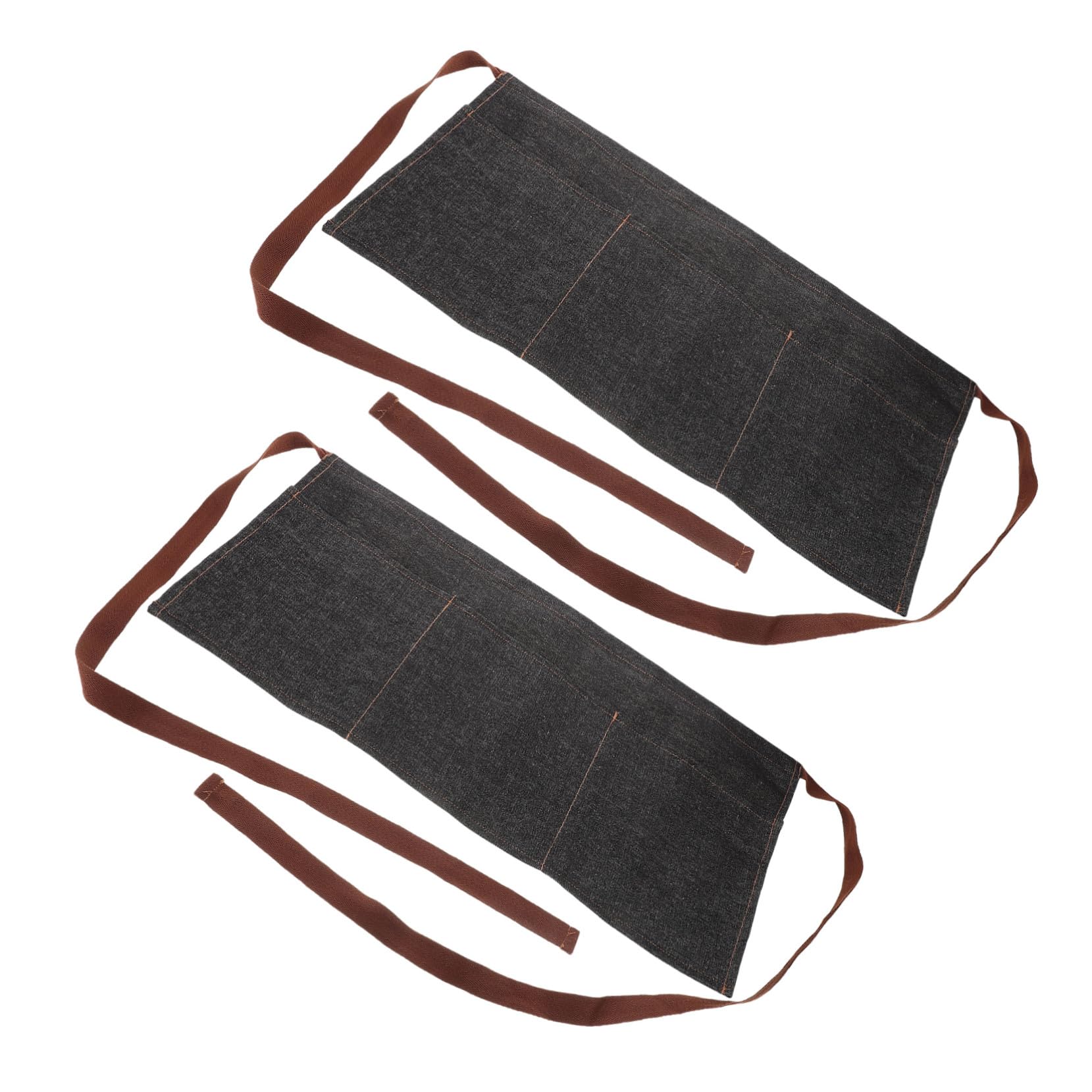 SHINEOFI 2 Piezas Delantal Cintura de Mezclilla Corto con Bolsillos Cómodo Diseño Práctico para y Chefs Restaurantes y Cafeterías