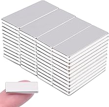 強力マグネット 角型 ネオジム磁石 20x8x1.5mm 直方体 強力磁石 小型長方形 マグネット 超強力な 棒磁石 DIY、建築科学、工芸、オフィス、工具収納、冷蔵庫、家庭に適しています 44個セット