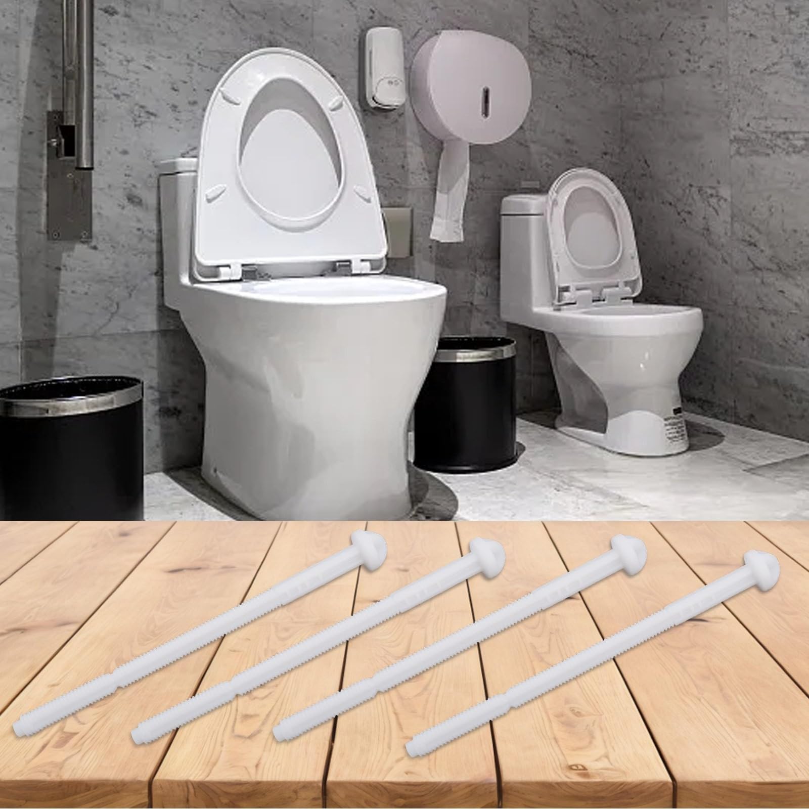 Set di 4 aste di azionamento per piastra di scarico, compatibili con modelli Twinline per barra pressatrice Twinline 240.074.00.1