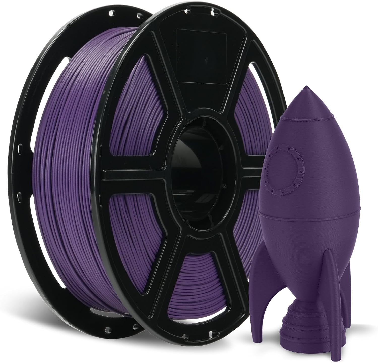 FLASHFORGE Carbon Fiber PETG Filament 1.75mm Iris Purple, Reinforced 3D Printer Filament 1kg, Lightweight & High-Strength PETG-CF Filament, Strong & Easy to Print