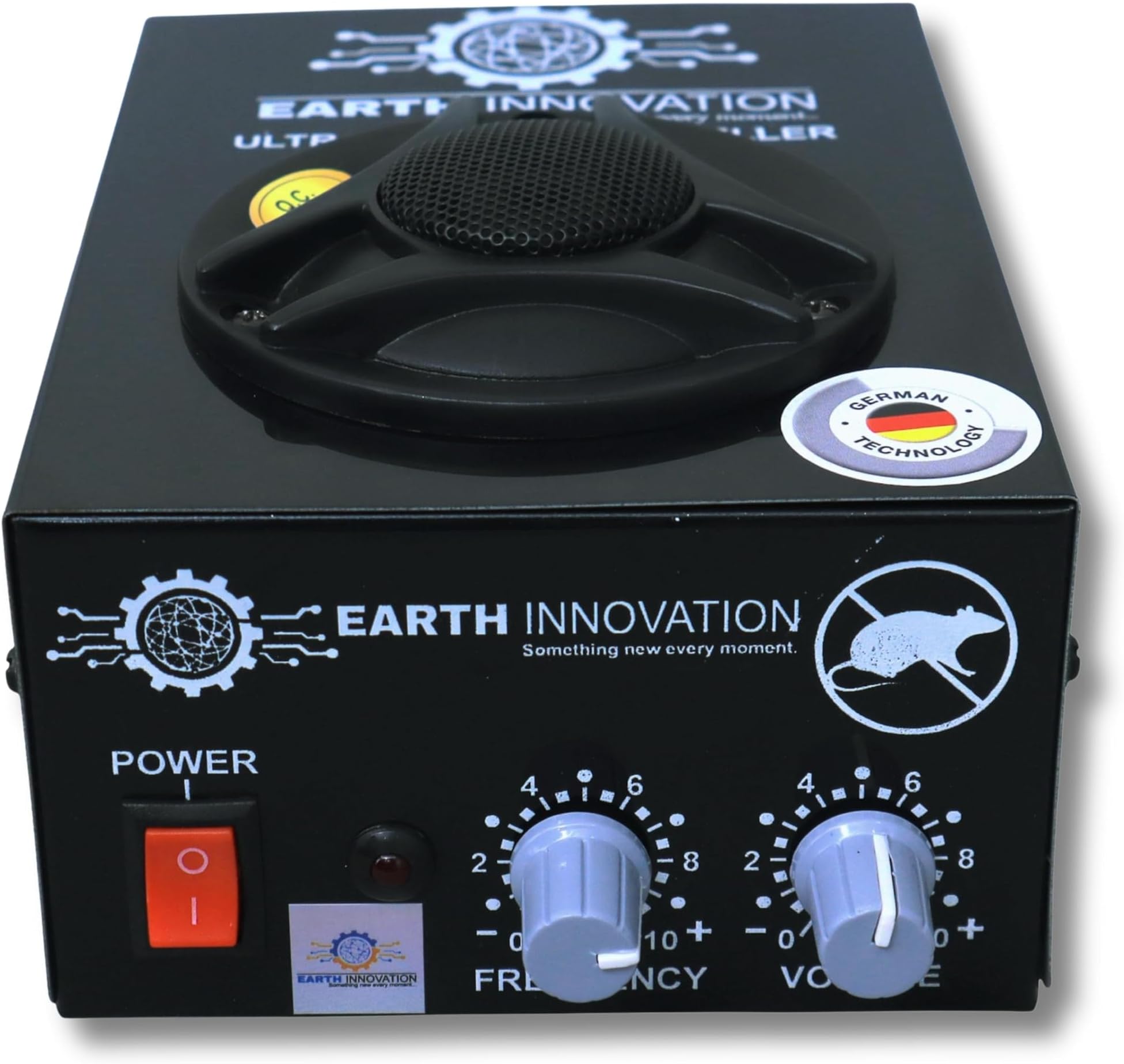 Ultrasonic/Ultrasound Rat and Rodent Pest Repeller Device Wide Range Pest Repeller (Black Matt / 1500 SQ Area Covered) 1 Year Warranty/Made in India.