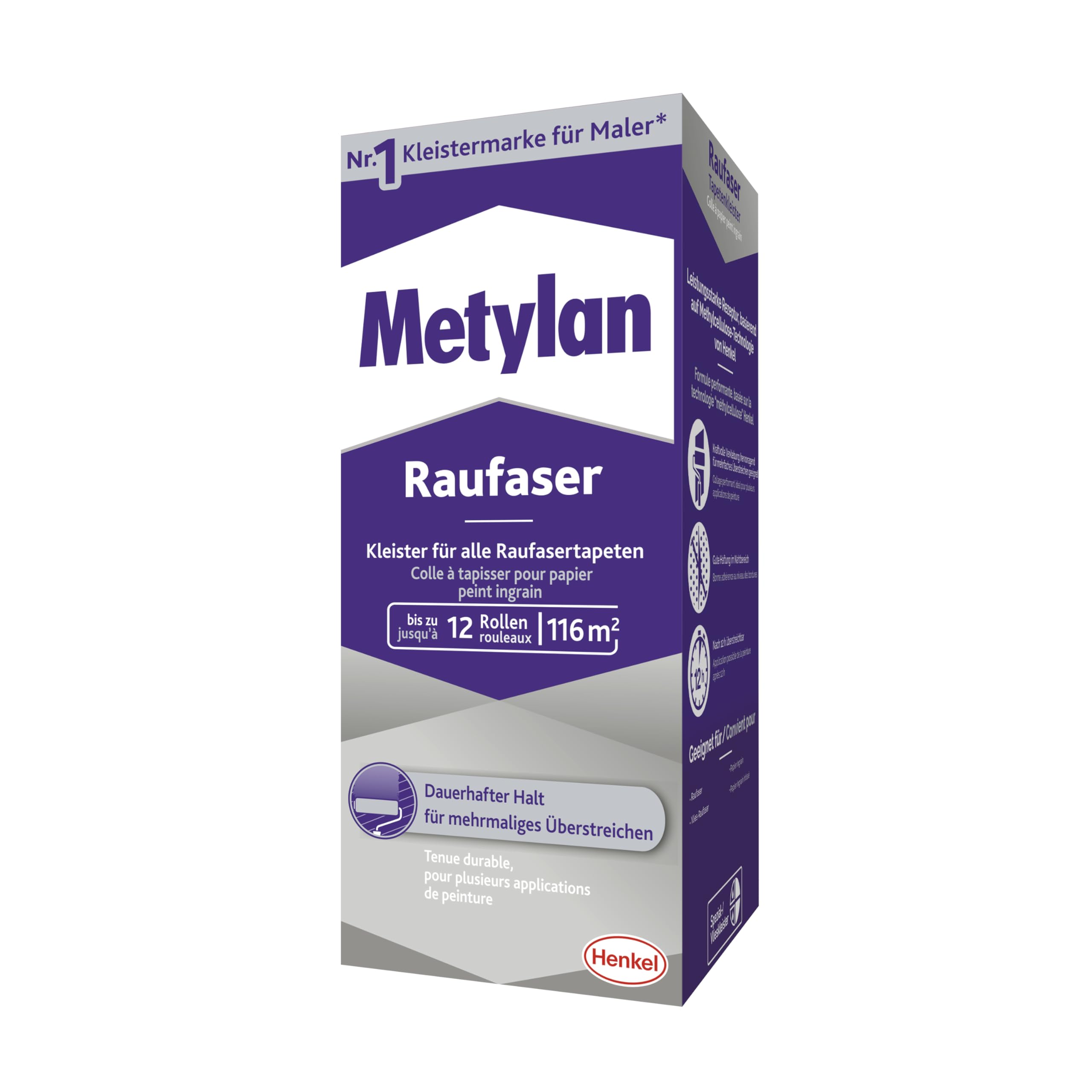 Metylan Raufaza Klej do Tapet, Przezroczysty, 720 g