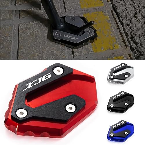 Miniatura 2 de Soporte CNC para motocicleta, soporte lateral, placa de extensión, accesorios para Yamaha XJ6 XJ6F XJ6N para diversión 2009 2015 (color negro)