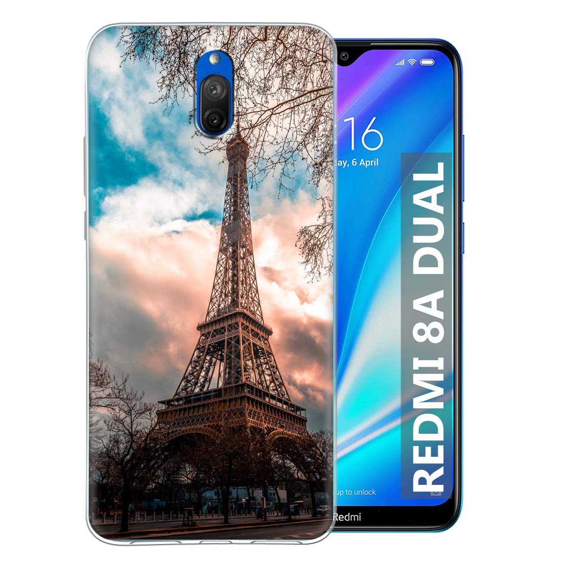 Fashionury EFFIL Tower Night Back Cover for Redmi 8A Dual Designer | Printed|Transparent |Flexible| Silicon (B08BP5FJ7R) Amazon Price History, Amazon Price Tracker