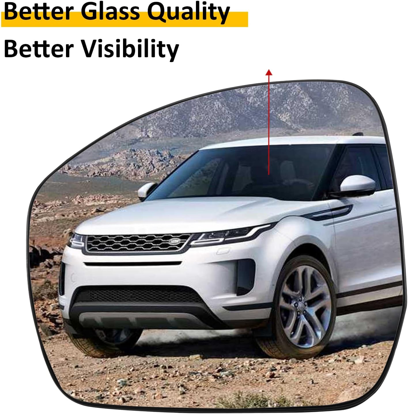 Driver Side Mirror Replacement for Range Rover Sport 2014 2015 2016 2017 2018 2019 L405 L494 - Left Side Mirror Glass, Rear View Mirrors Glass with Power Heated